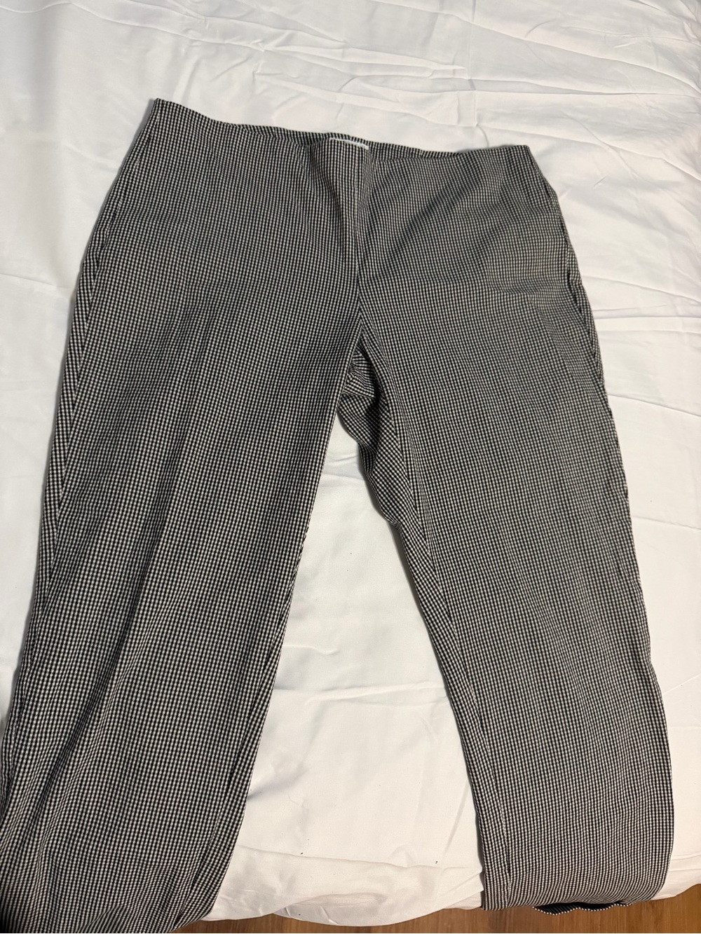 J. Jill Black and White Micro-Check Dress Pants